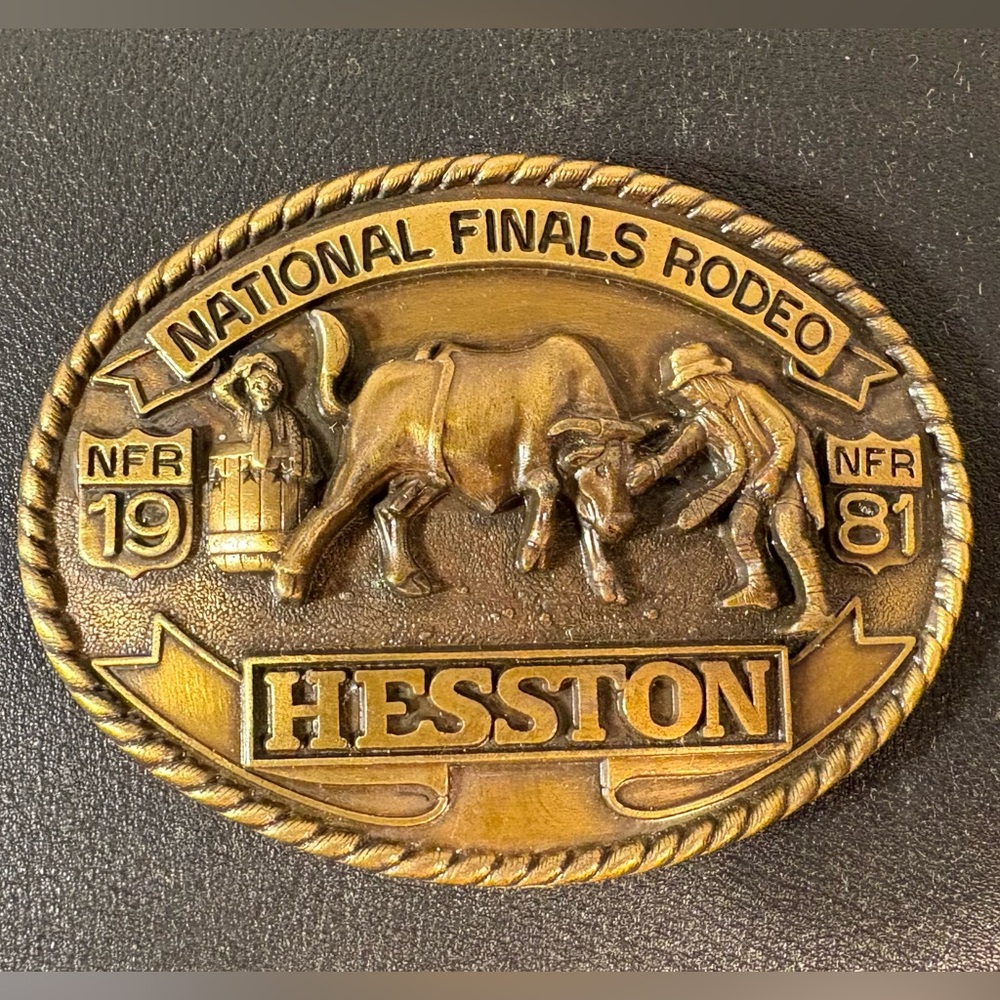 Hesston National Finals Rodeo Belt Buckle